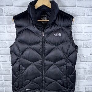 The North Face 550 Down Fill Puffer Vest Black Womens Size Large